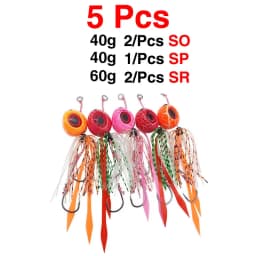 Snapper Jig Slider Bait 40g 60g 100g 150g 200g 250g Glow Jig Bait Rubber Skirt Auxiliary Double Hook Fishing Accessories