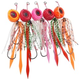 Snapper Jig Slider Bait 40g 60g 100g 150g 200g 250g Glow Jig Bait Rubber Skirt Auxiliary Double Hook Fishing Accessories