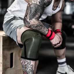 1 Pair Weightlifting Knee Sleeves 7mm Neoprene Thick Compression Knee Brace Support Skull Style for Squats Powerlifting Cross