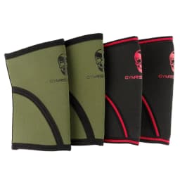 1 Pair Weightlifting Knee Sleeves 7mm Neoprene Thick Compression Knee Brace Support Skull Style for Squats Powerlifting Cross