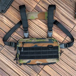 Outdoor Multifunctional Tactical Accessory Vest Bag Military Fan Hiking Chest Bag Fashion Casual Shoulder Packpack Mobile Wallet