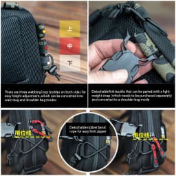 Outdoor Multifunctional Tactical Accessory Vest Bag Military Fan Hiking Chest Bag Fashion Casual Shoulder Packpack Mobile Wallet