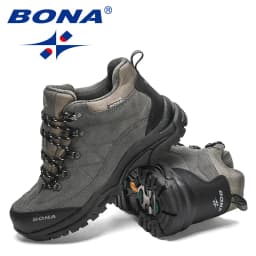 BONA New Designers Non-slip Wear-resistant Breathable Hiking Shoes Men Outdoor High-quality Jogging Walking Shoe Mansculino