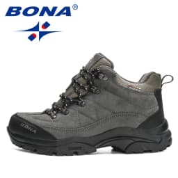 BONA New Designers Non-slip Wear-resistant Breathable Hiking Shoes Men Outdoor High-quality Jogging Walking Shoe Mansculino