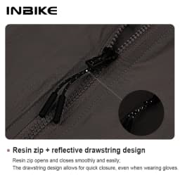 INBIKE Plus Men's Cycling Sleeveless Running Rain Jacket Lightweight MTB Biking Clothing Windbreakers Reflective With Pockets