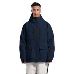 Gsou Snow Ski Jacket for Men And Women Waterproof Windproof Professional Single Board Double Board Loose Warm Design