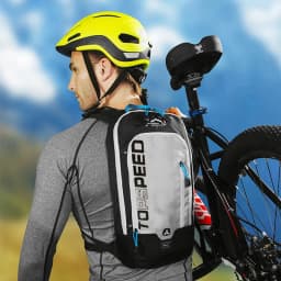 6L Cycling Reflective Bag Men's Women Riding Waterproof Breathable Bicycle Backpack Running Outdoor Bile With 2L Water Bag