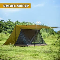OneTigris Mesh Inner Tent 2-Person Camping Shelter with Waterproofed Tent Bathtub Floor for Tents Tarps Backpacking Hiking