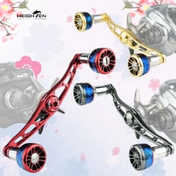 HEIGHTEN Baitcaster Dual Handle 115mm Axle Distance with 24.5mm Gradient Knob Lure Fishing Modification Accessories