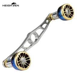 HEIGHTEN Baitcaster Dual Handle 115mm Axle Distance with 24.5mm Gradient Knob Lure Fishing Modification Accessories