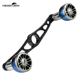 HEIGHTEN Baitcaster Dual Handle 115mm Axle Distance with 24.5mm Gradient Knob Lure Fishing Modification Accessories