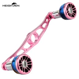 HEIGHTEN Baitcaster Dual Handle 115mm Axle Distance with 24.5mm Gradient Knob Lure Fishing Modification Accessories