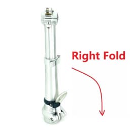 Folding Bike Double Section Stem 19CM-28CM Telescopic Adjustable Stem Right Fold Aluminum Alloy 25.4mm Handlebar 28.6mm Fork