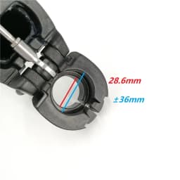 Folding Bike Double Section Stem 19CM-28CM Telescopic Adjustable Stem Right Fold Aluminum Alloy 25.4mm Handlebar 28.6mm Fork