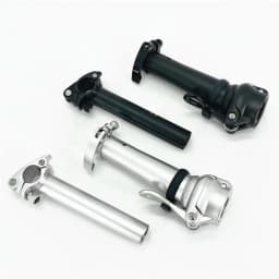 Folding Bike Double Section Stem 19CM-28CM Telescopic Adjustable Stem Right Fold Aluminum Alloy 25.4mm Handlebar 28.6mm Fork