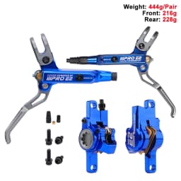 Bicycle Hydraulic Disc Brake 2 Piston MTB Brake Caliper IIIPRO E2 Mountain Bike Brake Oil Pressure 800/1550mm Front Rear Brake