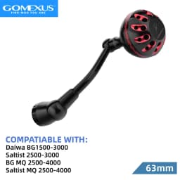 Gomexus Power Handle For Daiwa BG MQ Saltist 1500-8000 Spinning Handle 65mm Fishing Reels
