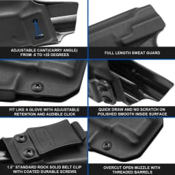 Fits For Sig Sauer P365/P365 SAS/P365 Micro IWB Kydex Holster with Holster Claw Right Hand Tactical Bags