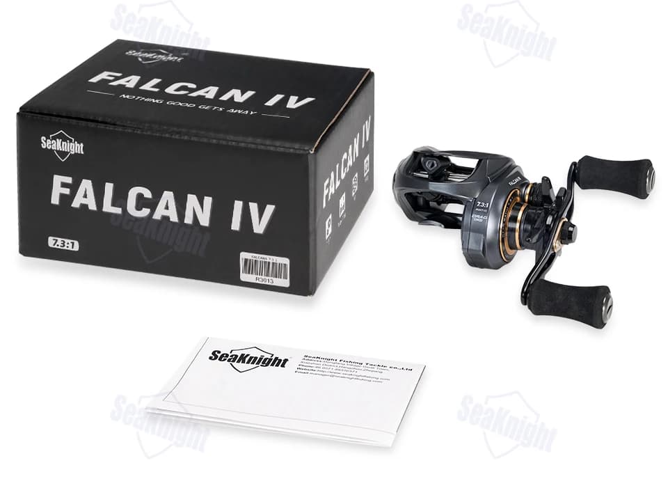 SeaKnight Brand FALCAN4 / IV Series Baitcasting Fishing Reel 7.3:1 8.1:1 Ultra-Linght 180g MAX Drag Power 15LB Long Casting Reel