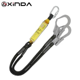 Xinda Professional High Altitude Protective Safety Elastic Buffer Sling Belt With Hook High Strength Wearable Anti Fall Off