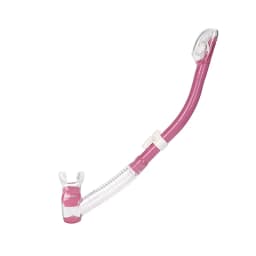 Cressi Omega Dry Snorkel Adult Diving Snorkeling Breath Tube with Splash Guard and Top Valve