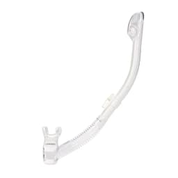 Cressi Omega Dry Snorkel Adult Diving Snorkeling Breath Tube with Splash Guard and Top Valve
