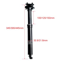 KS EXAForm 860i 30.9 31.6mm Hydroyl Seat Post Height Adjustable Seat Tube Dropper Internal Cable Remote with Suspension