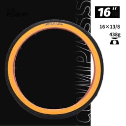 Folding Bicycle Tire 349 16" Bicycle Rubber Yellow Edge Tire 406/451 BMX 20 Inch Bicycle Tire