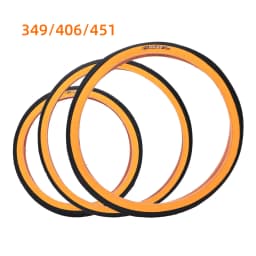 Folding Bicycle Tire 349 16" Bicycle Rubber Yellow Edge Tire 406/451 BMX 20 Inch Bicycle Tire