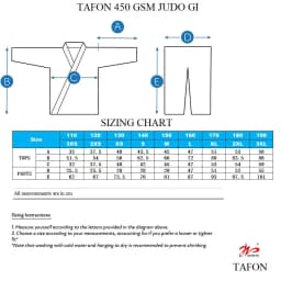 Professional Made Martial Arts Uniform - Single Weave Blue White Kimono - Perfect For Competition Or Training With Belt