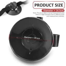 Rockbros Suction Cup Holder with Pump for Roof-Top Bike Car Racks Vacuum Sucker for MTB Mountain Road Bicycle Tire Tyre