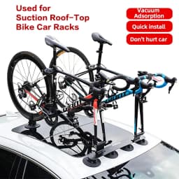 Rockbros Suction Cup Holder with Pump for Roof-Top Bike Car Racks Vacuum Sucker for MTB Mountain Road Bicycle Tire Tyre
