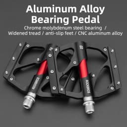 ROCKBROS Bicycle Pedals Sealed Bearing Aluminum Alloy Body BXM MTB Road Bike Pedals 9/16 Sealed Bearing Cycling Accessories