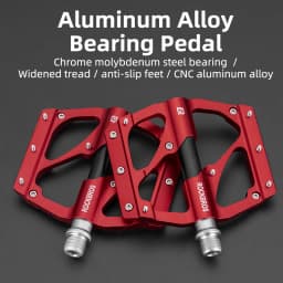 ROCKBROS Bicycle Pedals Sealed Bearing Aluminum Alloy Body BXM MTB Road Bike Pedals 9/16 Sealed Bearing Cycling Accessories