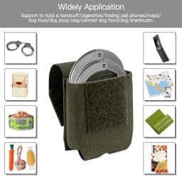 KRYDEX 500D Handcuff Pouch Case MOLLE / Belt Low Profile Cuff Case Holster Duty Belt Vest Law Enforcement Outdoor Hunting Bag