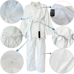 Brazilian Jiu Jitsu Gi Lightweight Sweat Wicking Fabric Machine Washable Preshrunk Kimono Perfect for Martial Arts Training