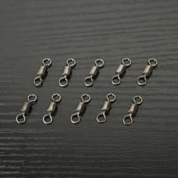 2000pcs Fishing Goods Swivel Bearing Rolling Swivel Connector Lure Link Carbon Steel Fishing Tackle Accessories Fish Tool Pesca