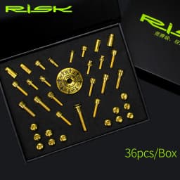 RISK Original Conventional MTB Accessories Screw Set Valve Handle Vertical Disc Brake Seat Disc Screw Water Bottle Holder Screw