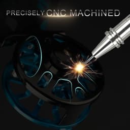 HERCULES Fly Fishing Reel CNC-machined Aluminum Alloy Body for Trout Bass 3/4 5/6 Fly Reels Fishing Tackle