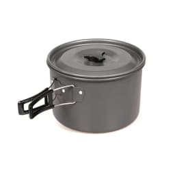 2L Outdoor Camping Cooking Pan Big Capacity Saucepan Portable Thermal Nonstick Pot Aluminum Alloy Cooker Picnic Hike Accessories