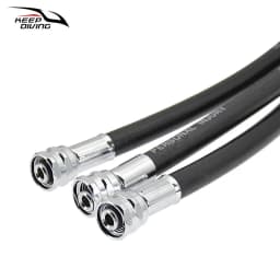 75CM/102CM/210CM Scuba Diving Second Stage Low Pressure Regulator Hose Brass Joint 510 Psi Diving Snorkeling Accessory