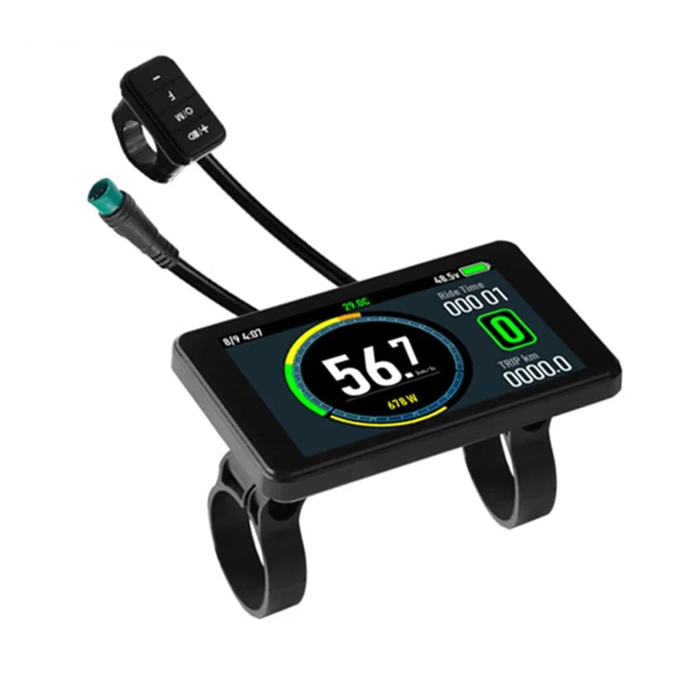 Stay Informed While Riding with For 24V7For 2V EBike T8 Colorful LCD Display for For 2 5S KDS Bafang v5 For 2 KT Protocol