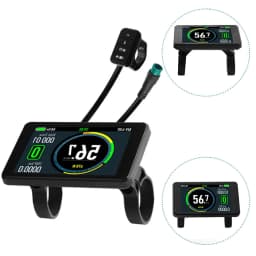 Stay Informed While Riding with For 24V7For 2V EBike T8 Colorful LCD Display for For 2 5S KDS Bafang v5 For 2 KT Protocol