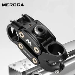 MEROCA MTB Mountain/Road Bike Suspension Stem 90/50MM Off-Road Touring Cycling Gravne Shock Absorbing Riser Four Links Stem Gym