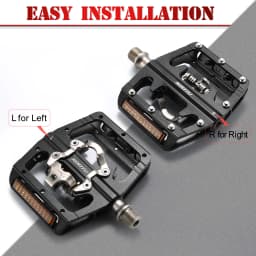 Mountain Bike Clipless Pedals All-Aluminum MTB Clip-On Pedals Luminous Reflectors Lockable Pedals Suitable SHIMANO SPD System