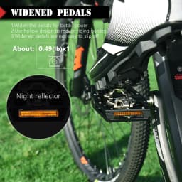 Mountain Bike Clipless Pedals All-Aluminum MTB Clip-On Pedals Luminous Reflectors Lockable Pedals Suitable SHIMANO SPD System