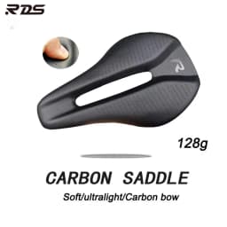 New 128g Carbon Fiber Road Mtb Saddle Use 3k T800 Carbon Material Pads Super Light Leather Cushions Ride Bicycles Seat