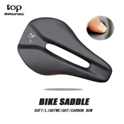 New 128g Carbon Fiber Road Mtb Saddle Use 3k T800 Carbon Material Pads Super Light Leather Cushions Ride Bicycles Seat