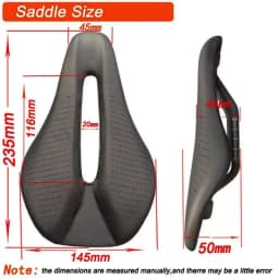 New 128g Carbon Fiber Road Mtb Saddle Use 3k T800 Carbon Material Pads Super Light Leather Cushions Ride Bicycles Seat