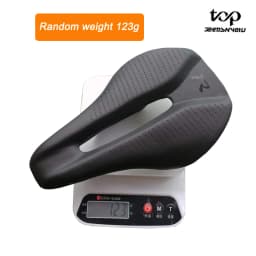 New 128g Carbon Fiber Road Mtb Saddle Use 3k T800 Carbon Material Pads Super Light Leather Cushions Ride Bicycles Seat